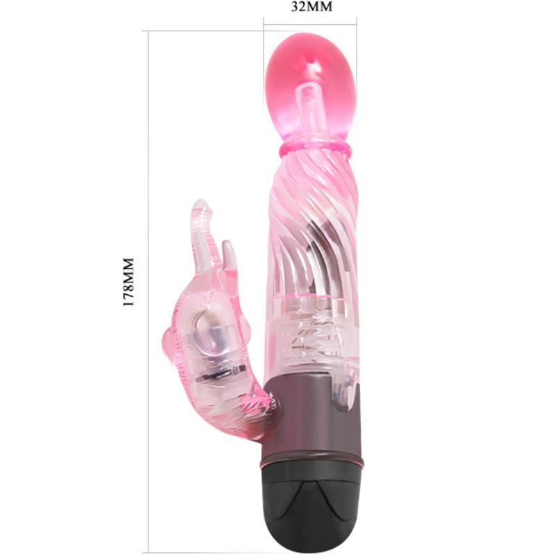BAILE - GIVE YOU A KIND OF LOVER VIBRATOR WITH PINK RABBIT 10 MODES - 53Xshop