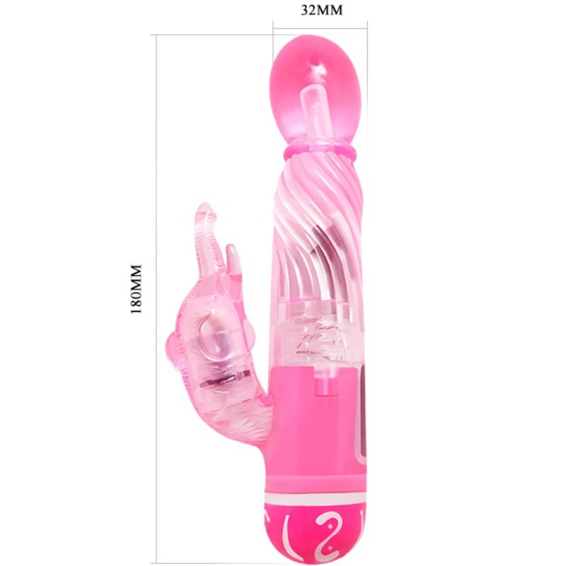 BAILE - MULTISPEED VIBRATOR WITH PINK STIMULATOR - 53Xshop