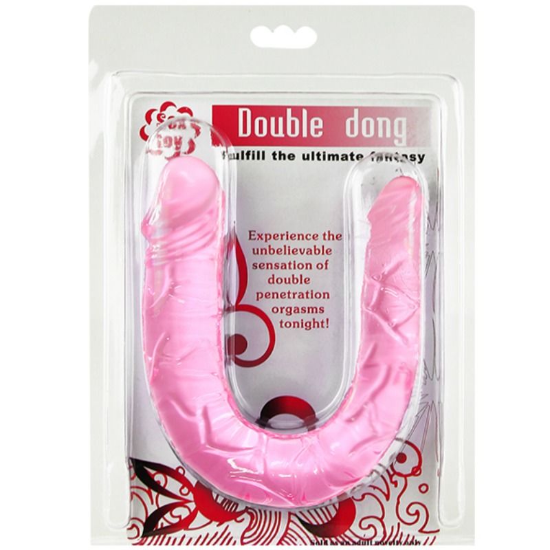 BAILE - DOUBLE DONG DOUBLE PINK DILDO - 53Xshop