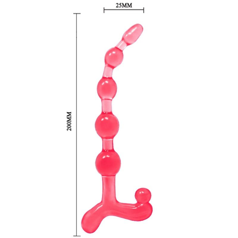 BAILE - BENDY TWIST RED ANAL BALLS - 53Xshop