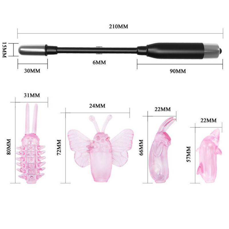 BAILE - WIZARD MAGIC WAND STIMULATOR WITH VIBRATION - 53Xshop