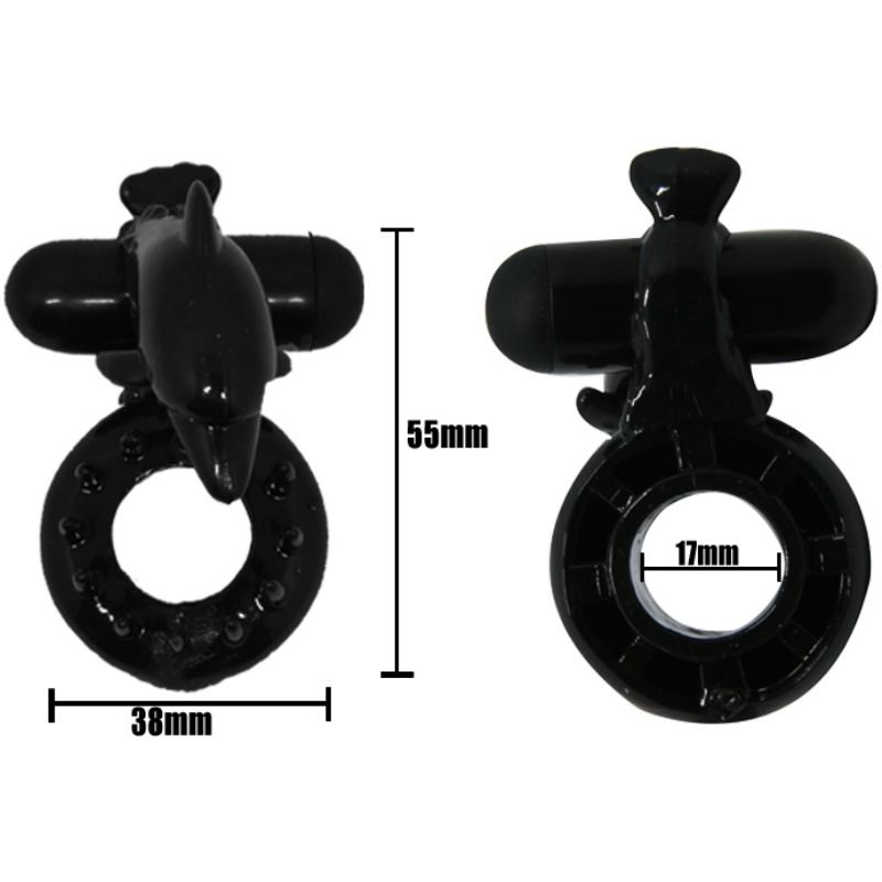 BAILE - SWEET RING RING WITH CLITORIS STIMULATOR DELFIN - 53Xshop