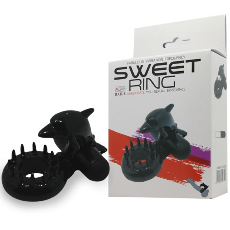 BAILE - SWEET RING RING WITH CLITORIS STIMULATOR DELFIN - 53Xshop