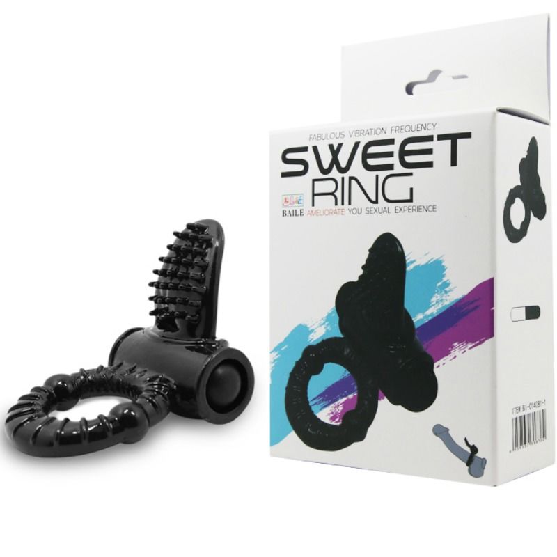 BAILE - SWEET RING VIBRATING RING WITH TEXTURED RABBIT - 53Xshop