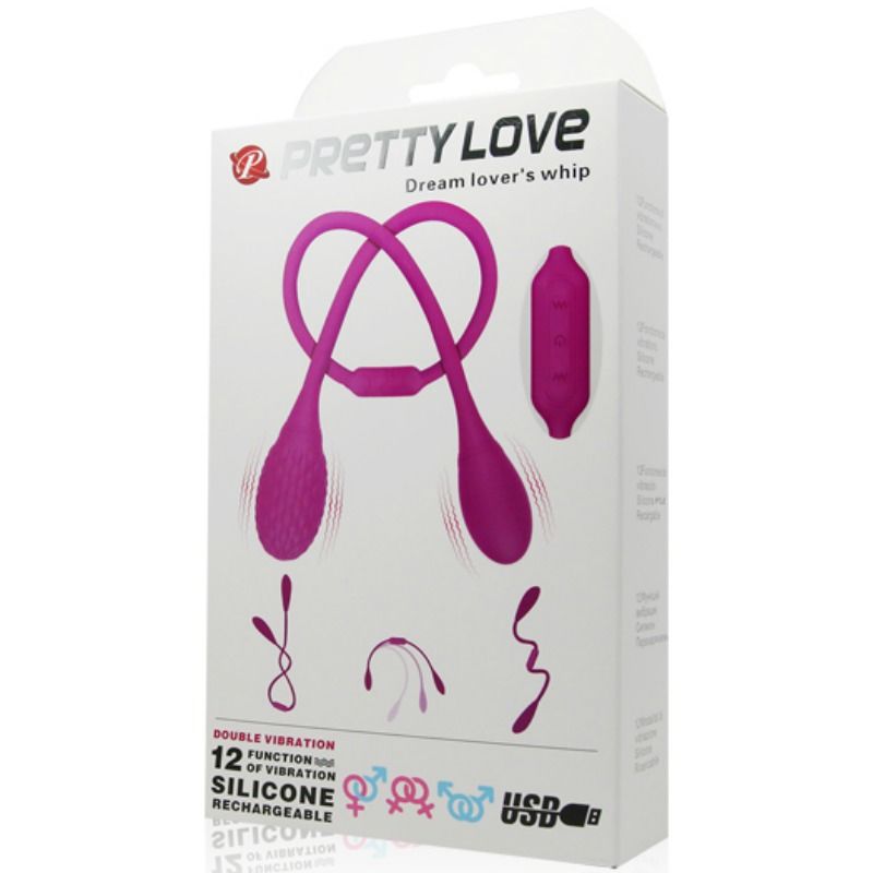 PRETTY LOVE - UNISEX STIMULATOR DREAM LOVERS WHIP 2 - 53Xshop