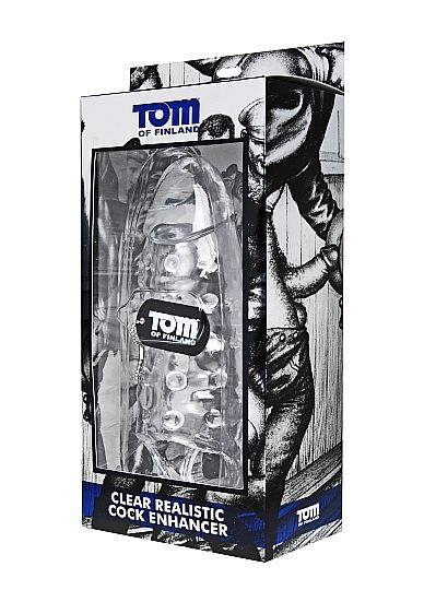 TOM OF FINLAND - CLEAR REALISTIC COCK ENHANCER - 53Xshop
