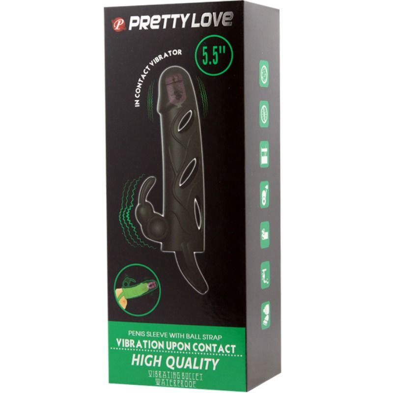 PRETTY LOVE - SILICONE COVER WITH VIBRATION 14 CM 2.0 - 53Xshop