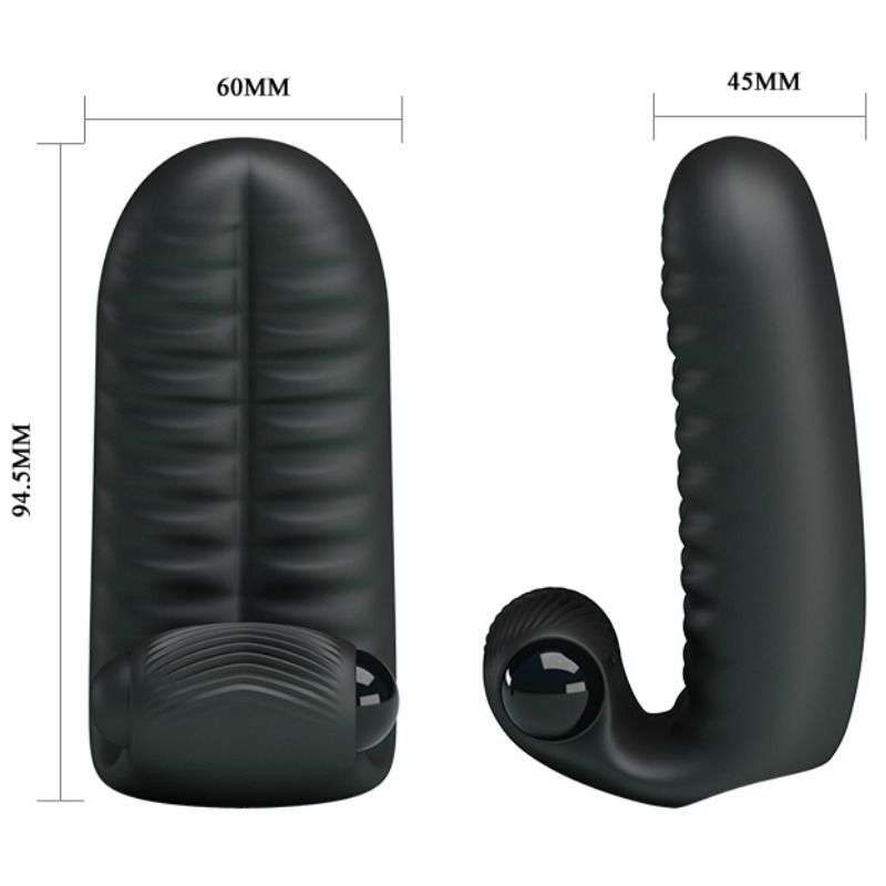 PRETTY LOVE - ABBOTT BLACK STIMULATOR THIMBLE - 53Xshop