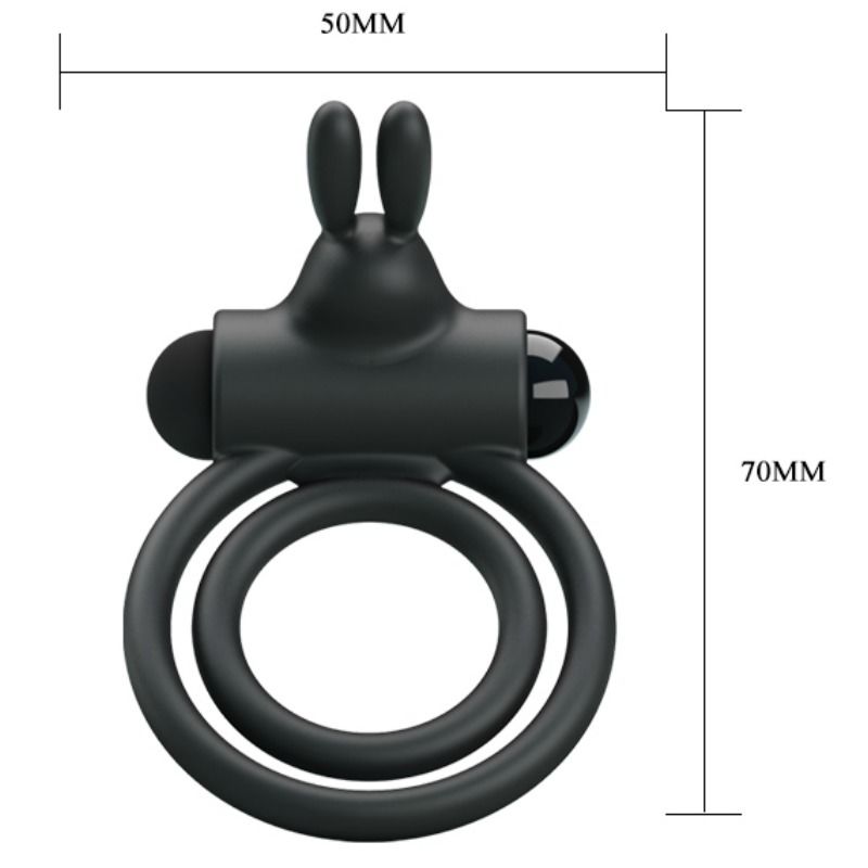 PRETTY LOVE - OSMOND SILICONE VIBRATOR RING - 53Xshop