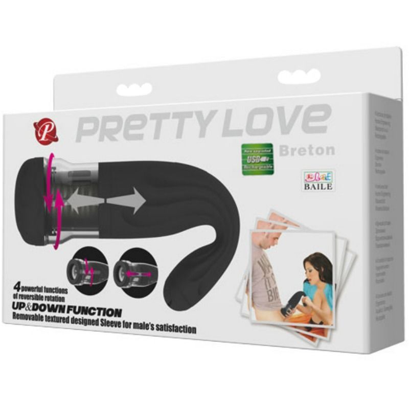 PRETTY LOVE - BRETON MULTIFUNCTION RECHARGEABLE MASTURBATOR - 53Xshop