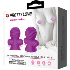 PRETTY LOVE - NIPPLE STIMULATORS 12M LILAC VIBRATION - 53Xshop