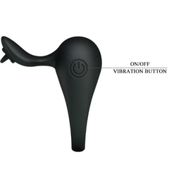 PRETTY LOVE - VIBRATING RING WITH TONGUE - 53Xshop