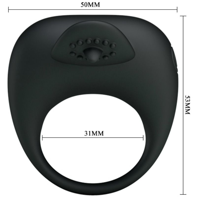 PRETTY LOVE - VIBRATING RING WITH TONGUE - 53Xshop