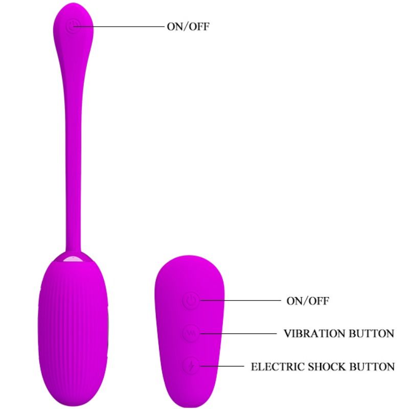 PRETTY LOVE - SHOCK FUN VIBRATING EGG AND ELECTROSHOCK - 53Xshop