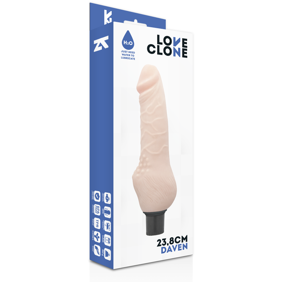 LOVECLONE - DAVEN SELF LUBRICATION REALISTIC 23.8 CM -O- 3.8 CM - 53Xshop