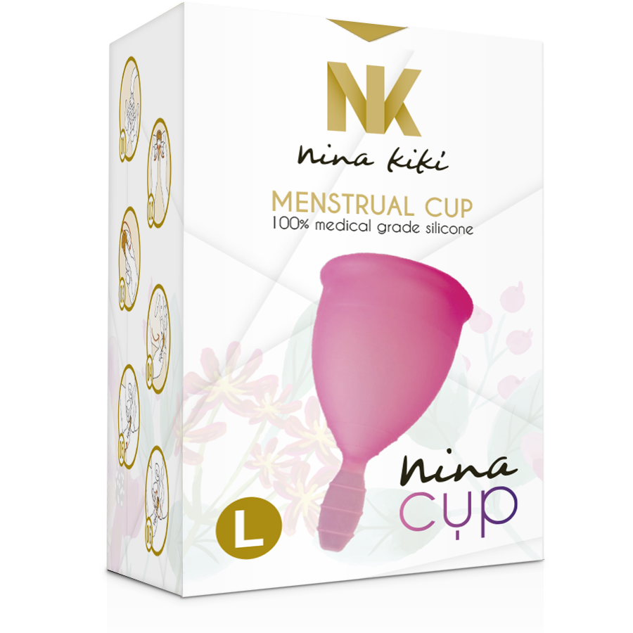 NINA KIKÍ - MENSTRUAL CUP PINK - SIZE L - 53Xshop