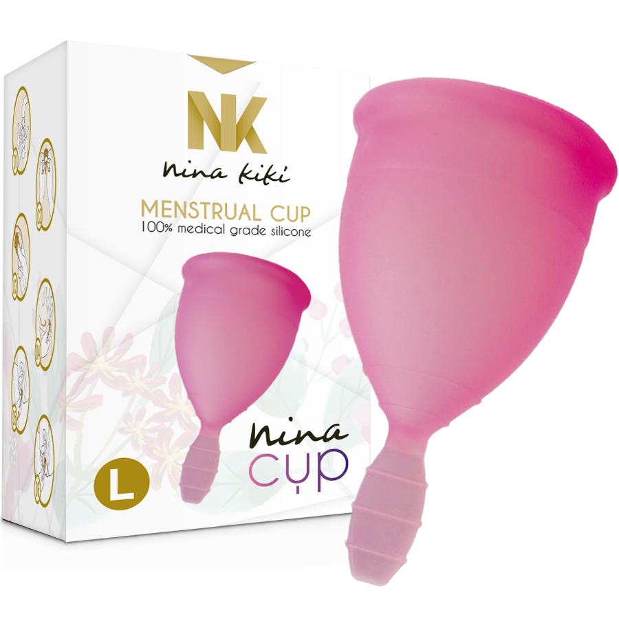 NINA KIKÍ - MENSTRUAL CUP PINK - SIZE L - 53Xshop