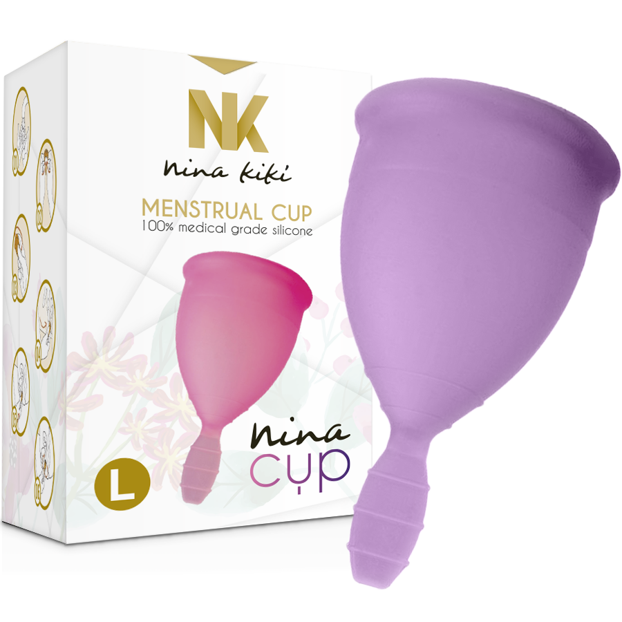 NINA KIKÍ - MENSTRUAL CUP PURPLE - SIZE L - 53Xshop