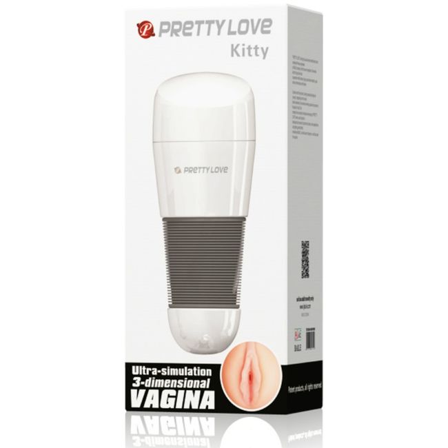 PRETTY LOVE - KITTY WHITE VAGINA MASTURBATOR - 53Xshop