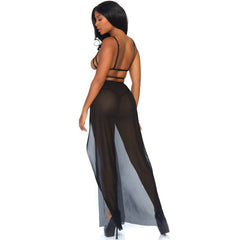 LEG AVENUE - CAGE MAXI DRESS AND THONG S/M - 53Xshop