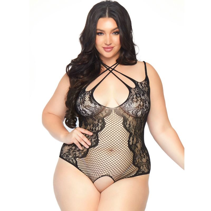 LEG AVENUE - CROTHLESS TEDDY 1X-2X - 53Xshop