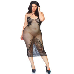 LEG AVENUE - DUAL STRAP HALTER DRESS 1X-2X - 53Xshop