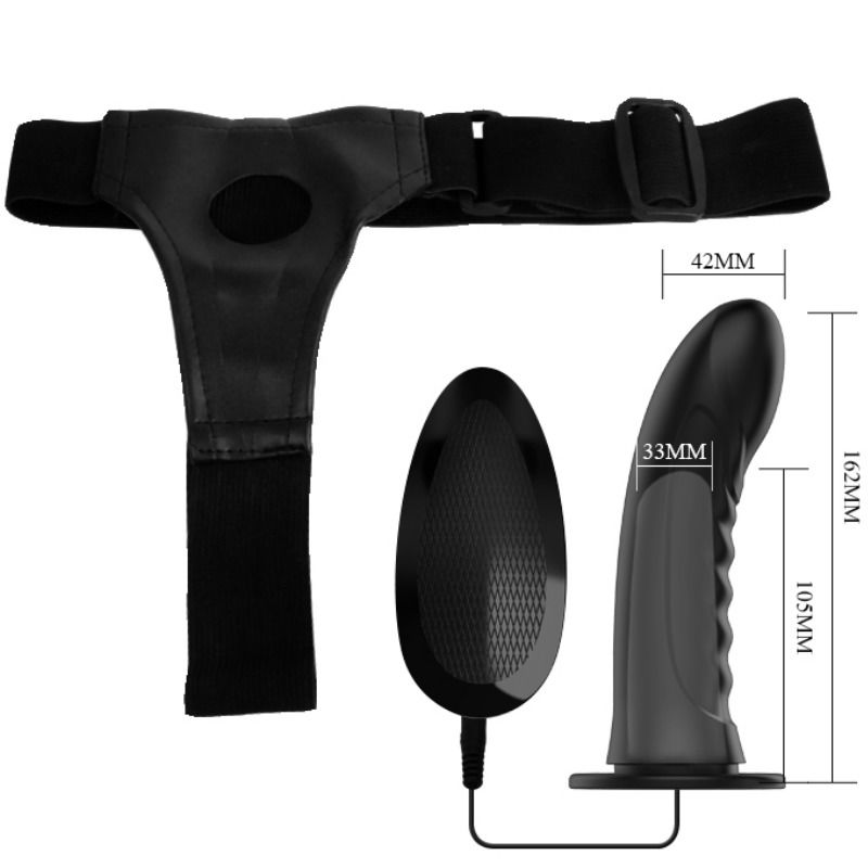 PRETTY LOVE - MARVIN STRAP ON WITH VIBRATION AND HOLLOW DILDO - 53Xshop