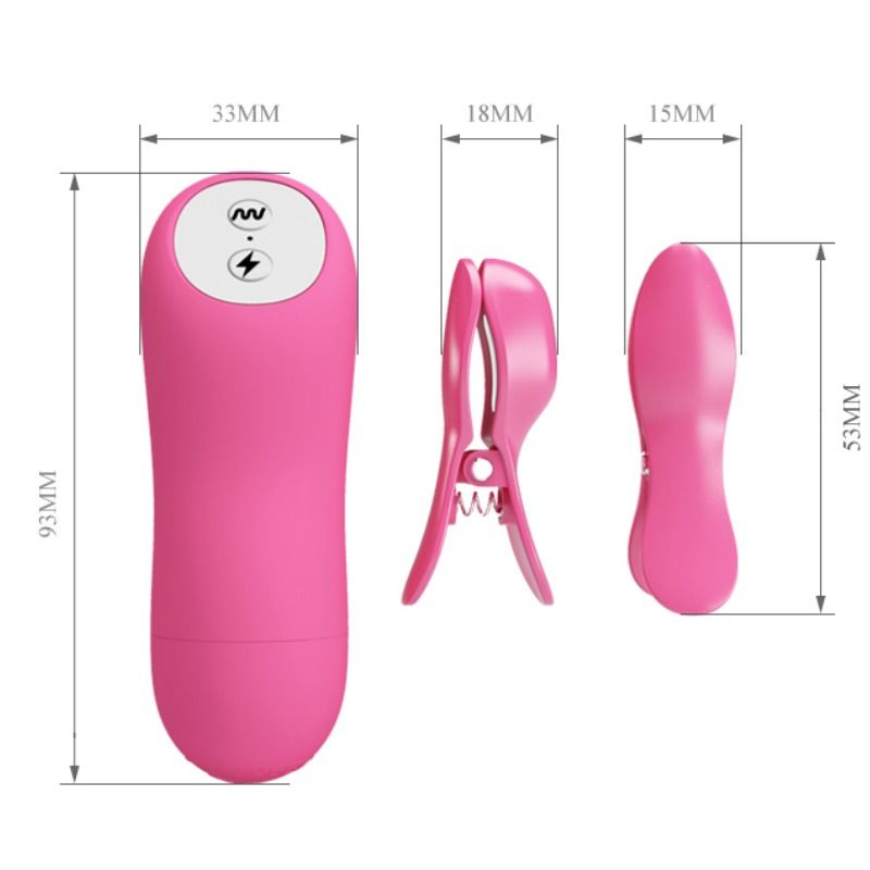 BAILE - ROMANTIC WAVE PIZZAS WITH VIBRATION AND FUCHSIA ELECTROSHOCK - 53Xshop