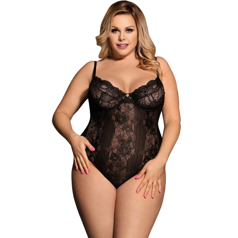 SUBBLIME - QUEEN PLUS FLORAL PATTERN TEDDY S/M - 53Xshop