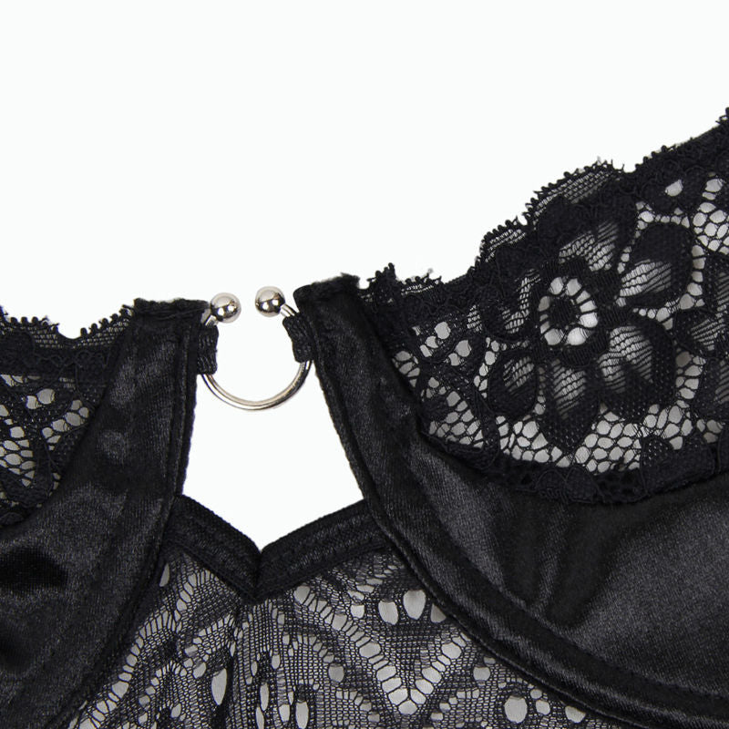SUBBLIME - CORSET CORSET AND BELT BLACK S/M - 53Xshop