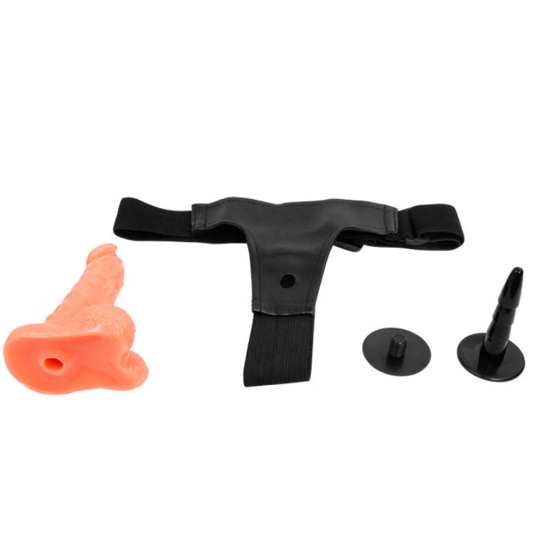 BAILE - HARNESS WITH REALISTIC PENIS AND ULTRA PASSIONATE ADJUSTABLE PANTIES 15.5 CM - 53Xshop