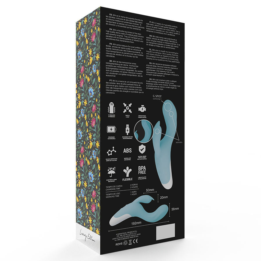 MIA - DRESDE VIBRATOR TURQUOISE - 53Xshop