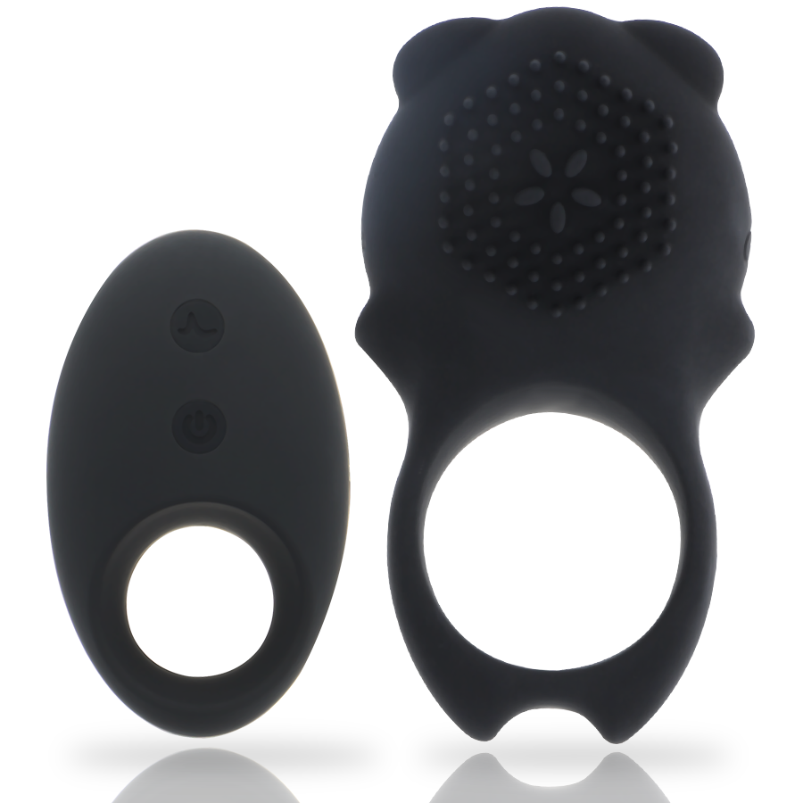 MIA  - COLOSSEO COCK RING REMOTE CONTROL BLACK - 53Xshop