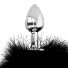 DARKNESS - EXTRA ANAL BUTTPLUG WITH TAIL BLACK 7 CM - 53Xshop