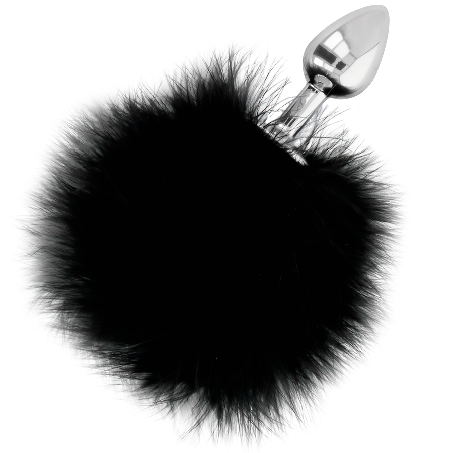 DARKNESS - EXTRA ANAL BUTTPLUG WITH TAIL BLACK 7 CM - 53Xshop