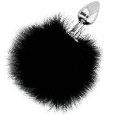 DARKNESS - EXTRA ANAL BUTTPLUG WITH TAIL BLACK 7 CM - 53Xshop