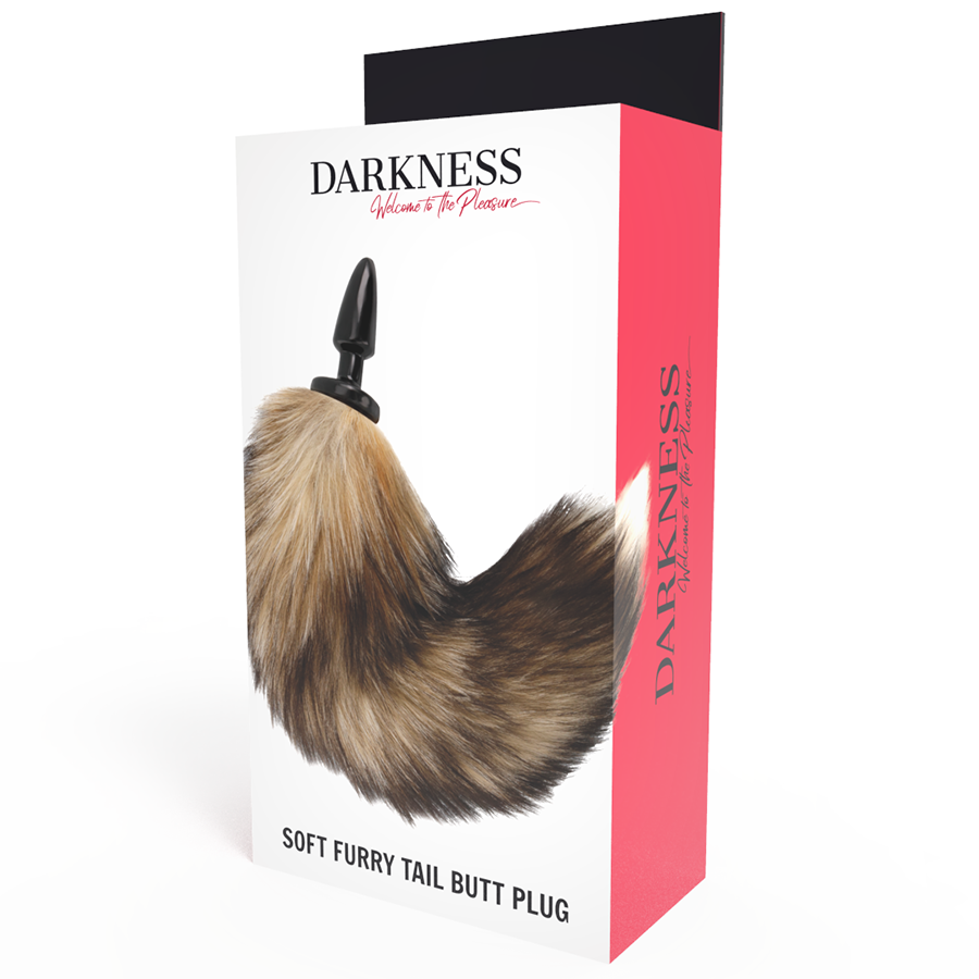 DARKNESS - NATURAL TAIL WITH SILICONE ANAL PLUG 10 CM - 53Xshop