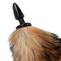 DARKNESS - NATURAL TAIL WITH SILICONE ANAL PLUG 10 CM - 53Xshop