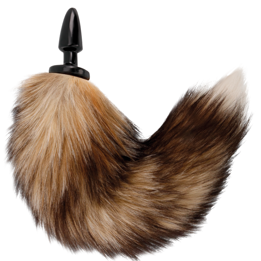 DARKNESS - NATURAL TAIL WITH SILICONE ANAL PLUG 10 CM - 53Xshop