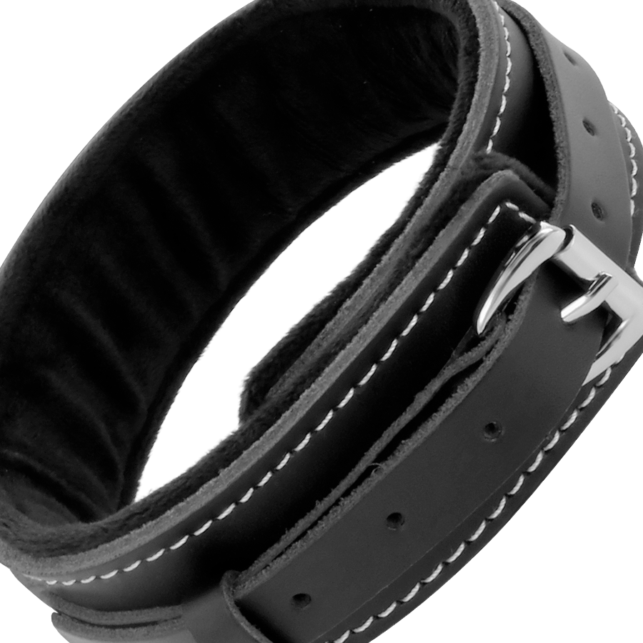 DARKNESS - HIGH QUALITY LEATHER NECKLACE WITH LEASH - 53Xshop