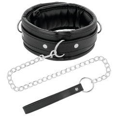 DARKNESS - SOFT LEATHER NECKLACE WITH CHAIN - 53Xshop