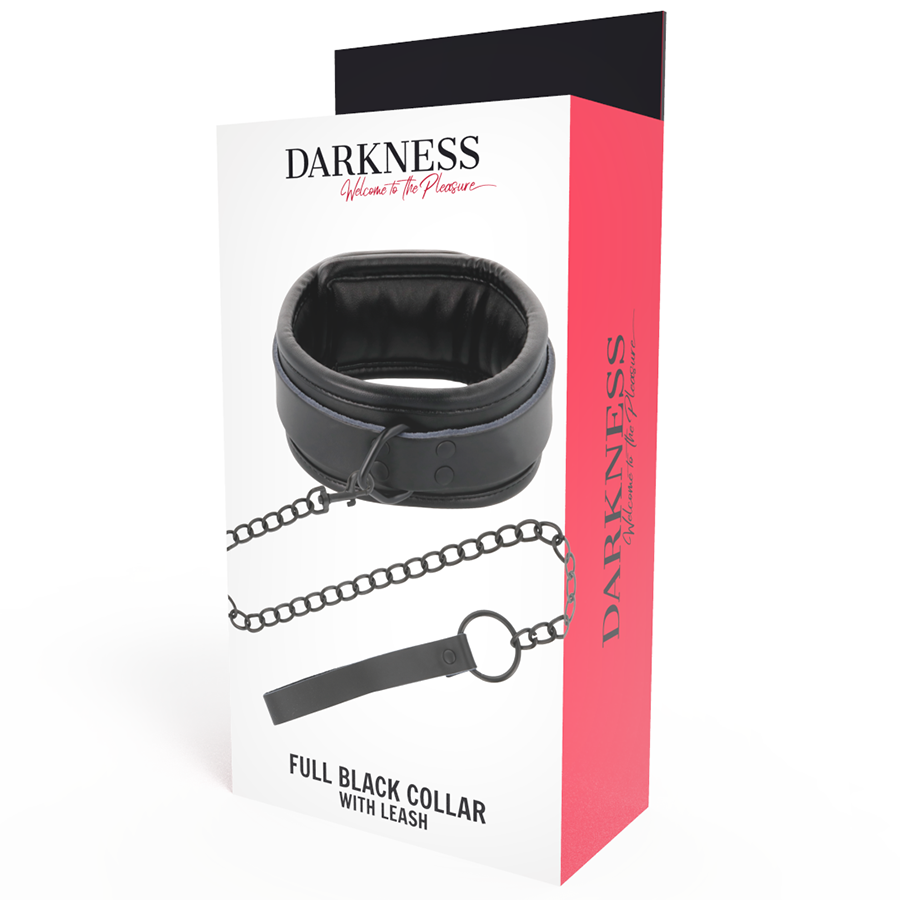 DARKNESS - BLACK NECKLACE WITH CHAIN - 53Xshop