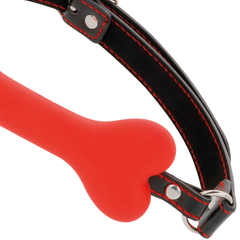 DARKNESS - RED BONE SILICONE GAG - 53Xshop