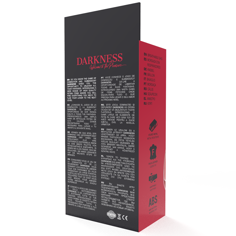 DARKNESS - RED BREATHABLE GAG - 53Xshop