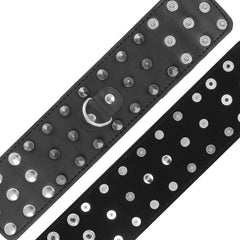 DARKNESS - SKULLS AND BONES BLACK SPIKED HANDCUFFS - 53Xshop