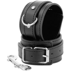 DARKNESS - BLACK ADJUSTABLE HANDCUFFS WITH DOUBLE REINFORCEMENT TAPE - 53Xshop