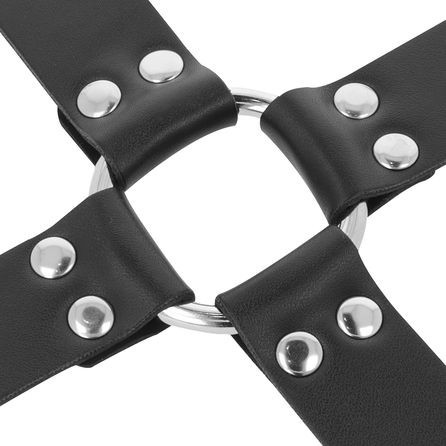 DARKNESS - LEATHER HANDCUFFS FOR FOOT AND HANDS BLACK - 53Xshop
