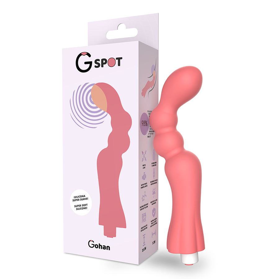 G-SPOT - GOHAH VIBRATOR LIGHT RED - 53Xshop