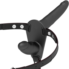 FETISH SUBMISSIVE HARNESS - BLACK DOUBLE PENETRATION - 53Xshop