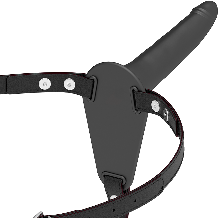 FETISH SUBMISSIVE HARNESS - BLACK SILICONE 15 CM - 53Xshop